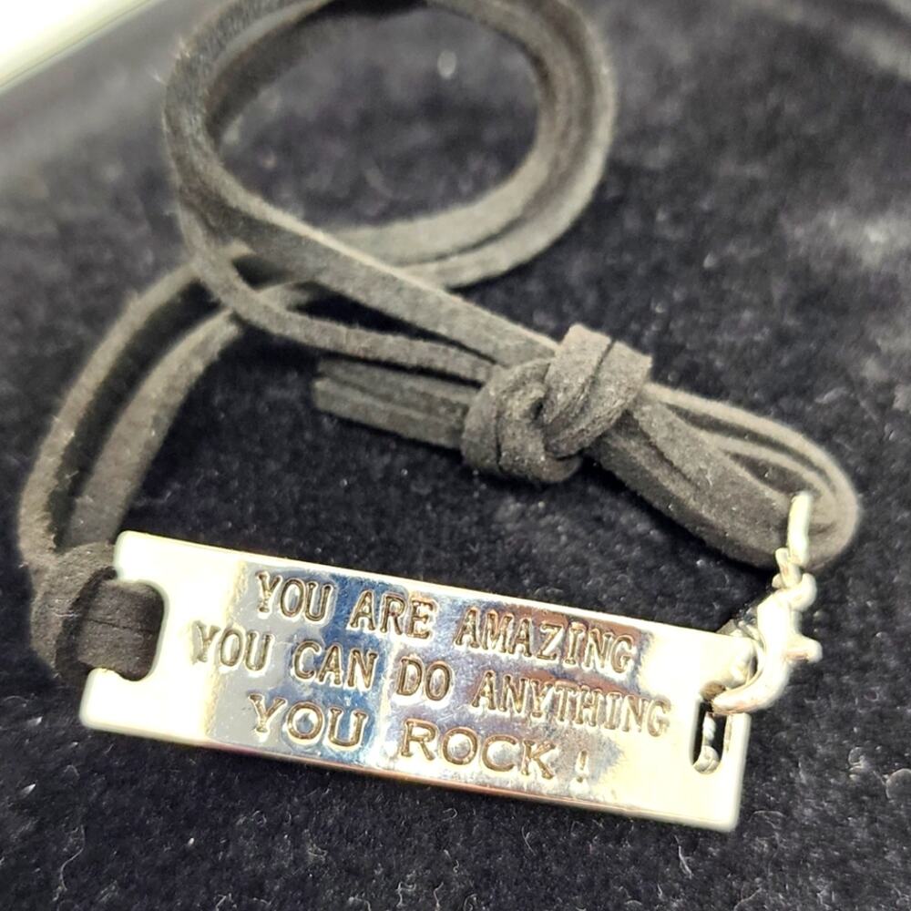 Silver Plate Motivational Bracelot You Are Amazing Gift Daughter Mother Friend‎